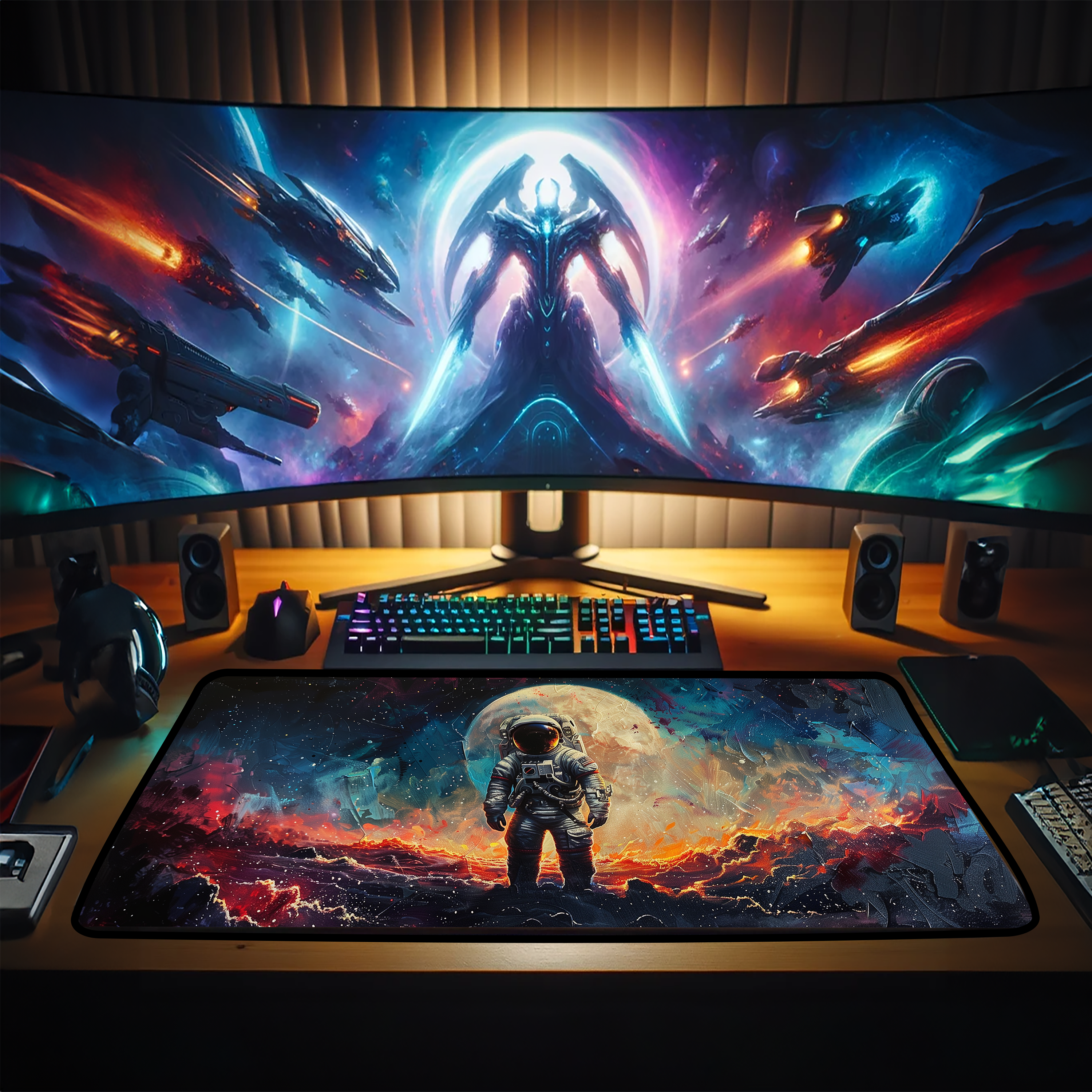 Lost & Alone - Gaming Desk Mat