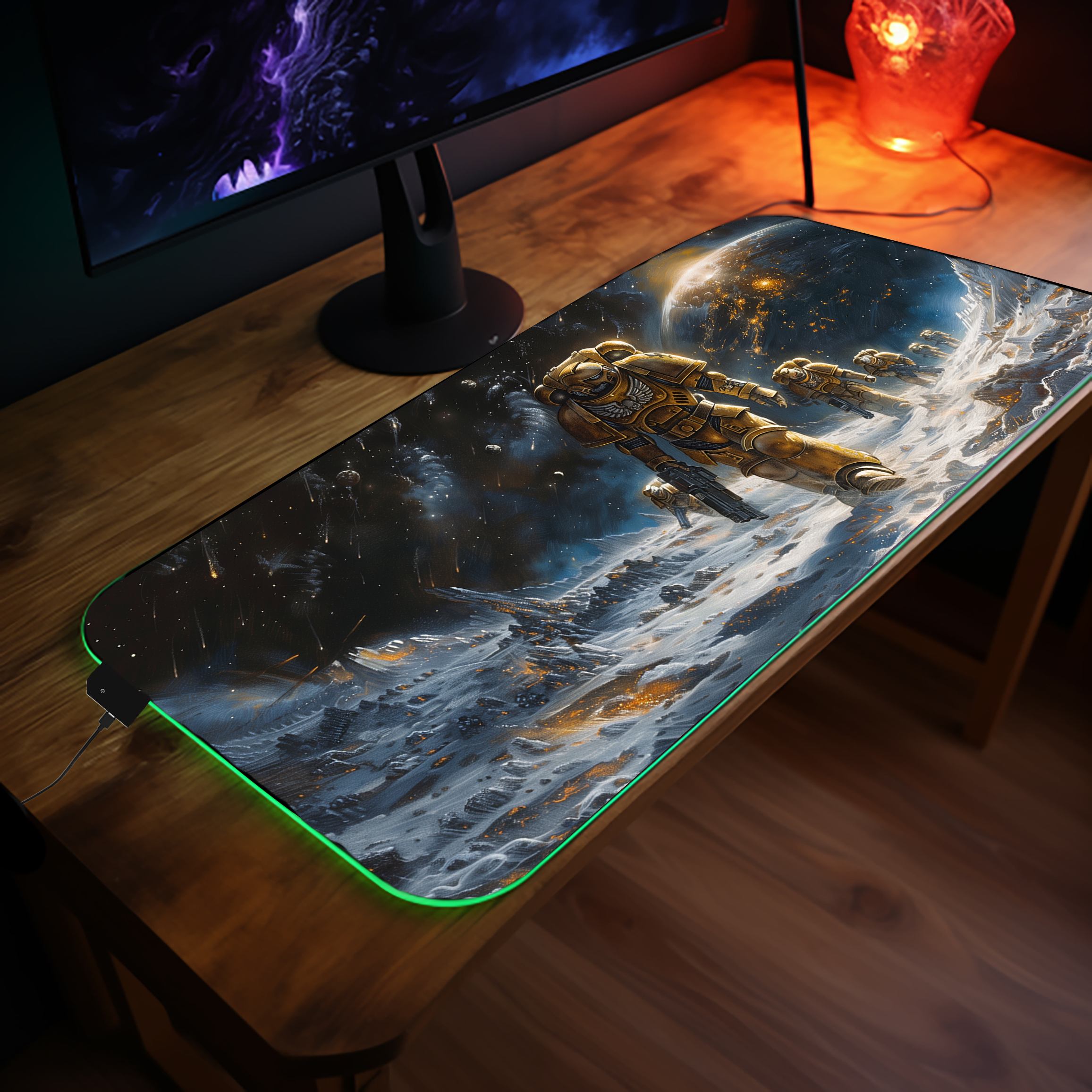 Planetary Assault 1 - Gaming Desk Mat