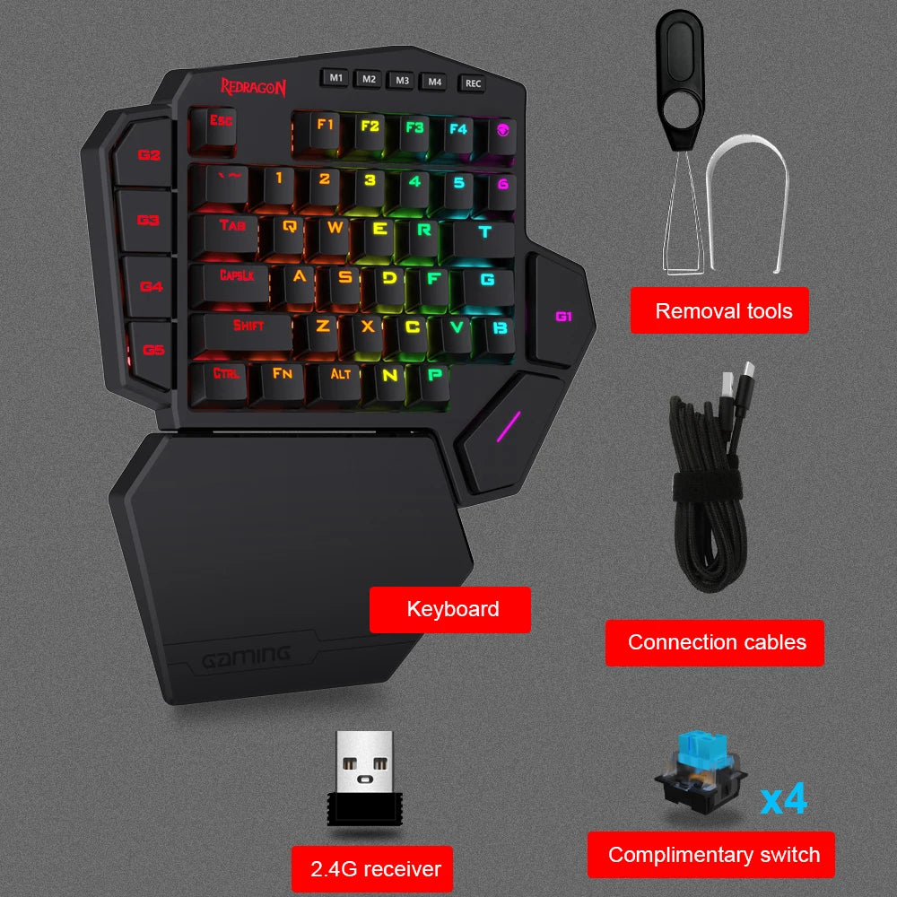 REDRAGON DITI ELITE K585 RGB 42 Key Wireless Gameboard