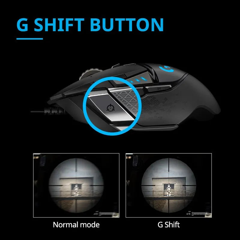 Logitech G502 Hero & Esports High Performance Wired Gaming Mouse