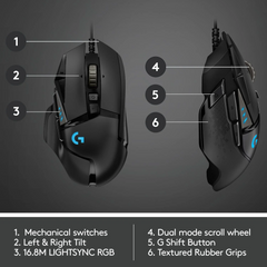 Logitech G502 Hero & Esports High Performance Wired Gaming Mouse