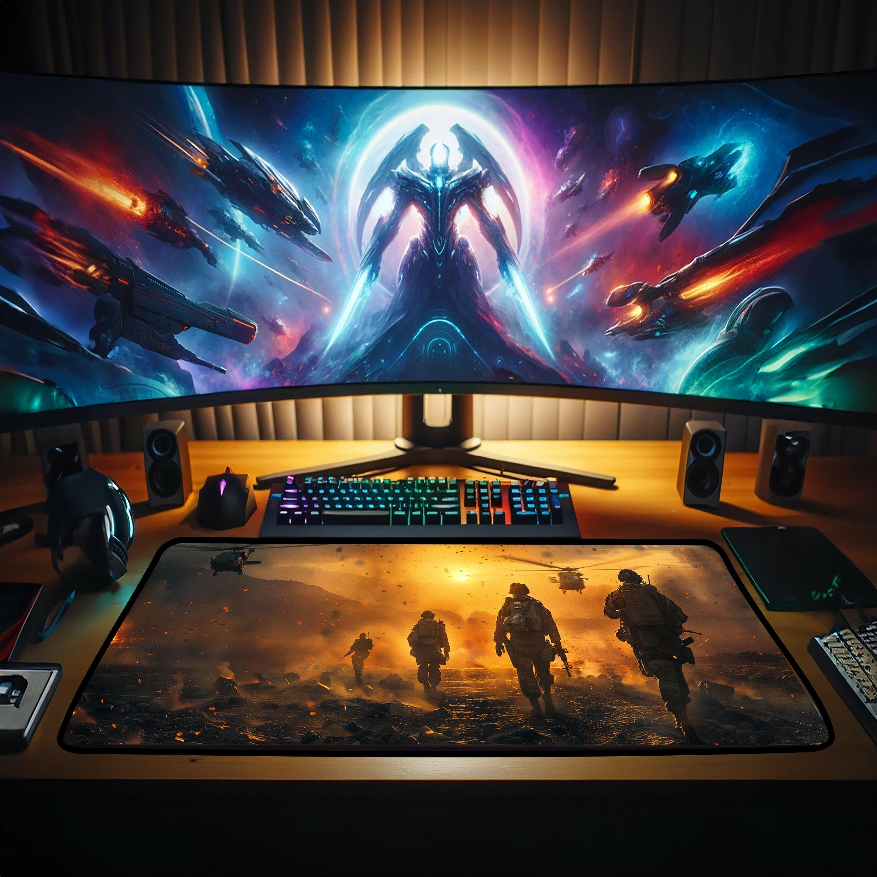 Reprieve - Gaming Desk Mat