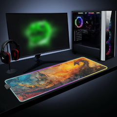 Majesty and Menace 3 - LED Gaming Desk Mat