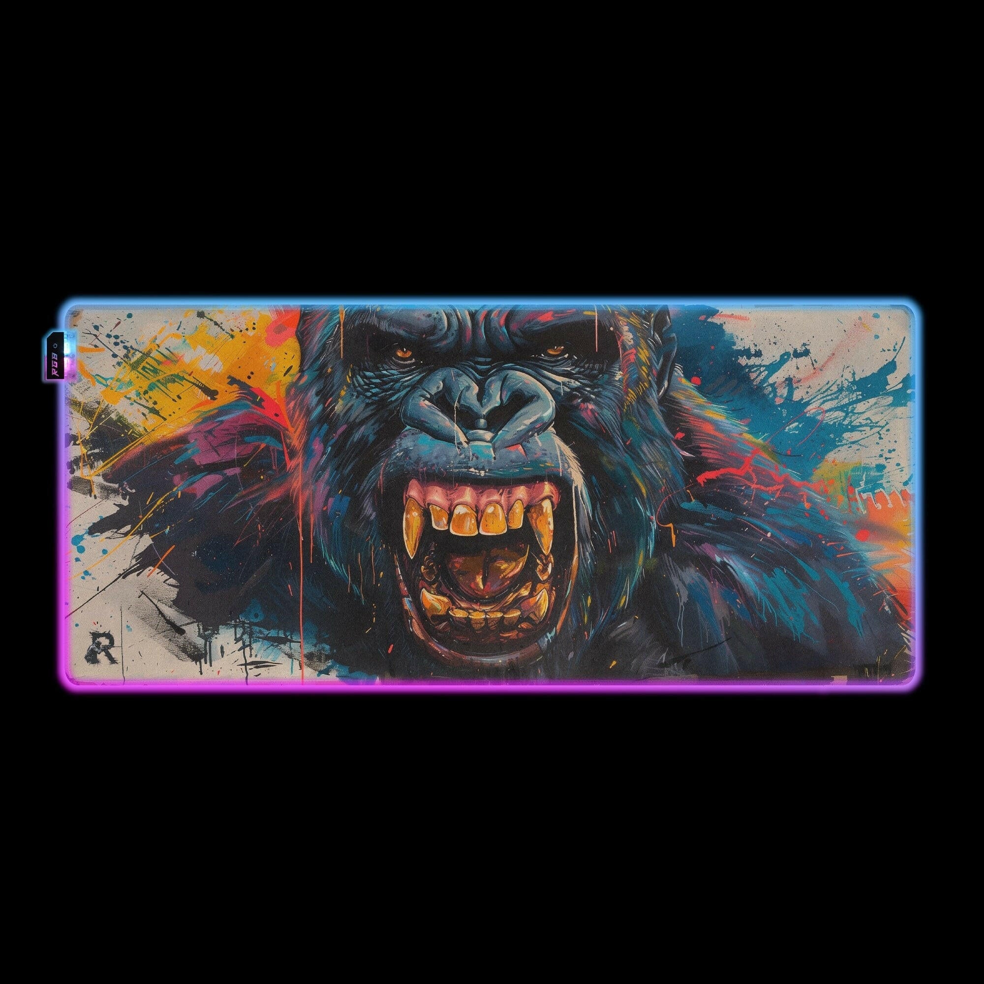 King Of The Apes - LED Gaming Desk Mat