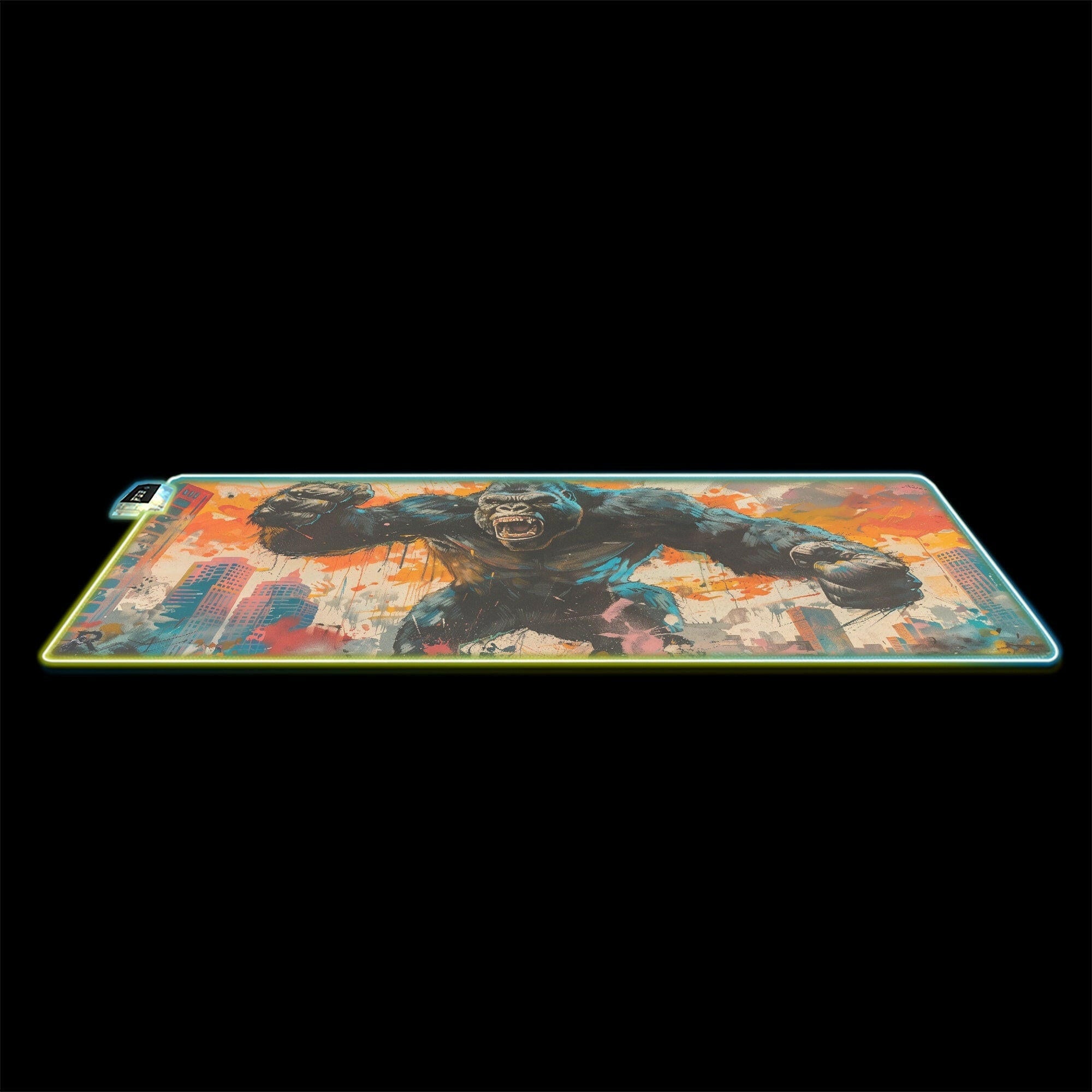 King Of The Apes 3 - LED Gaming Desk Mat