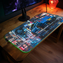 Godzilla R34 GTR 2 - LED Gaming Desk Mat