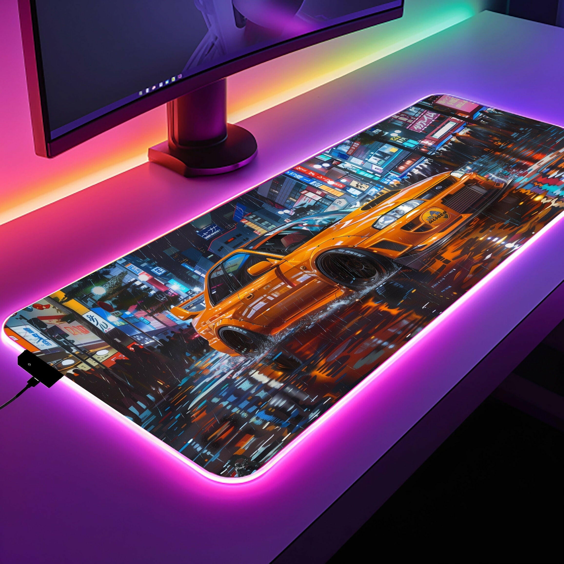 Boxer Dreams 2 - LED Gaming Desk Mat