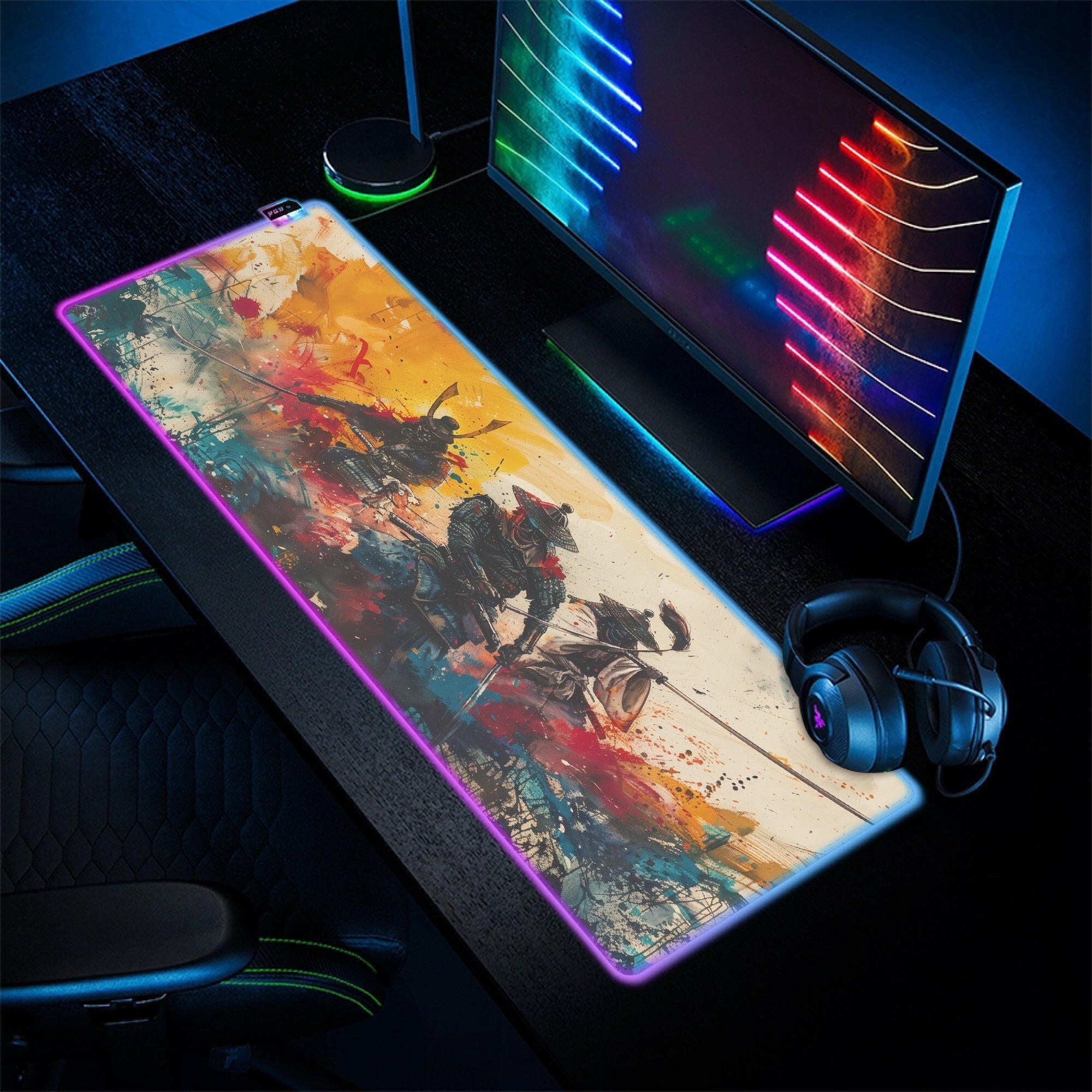 We Be Ronin - LED Gaming Desk Mat