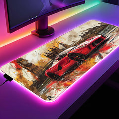 Flashy Ponies - LED Gaming Desk Mat