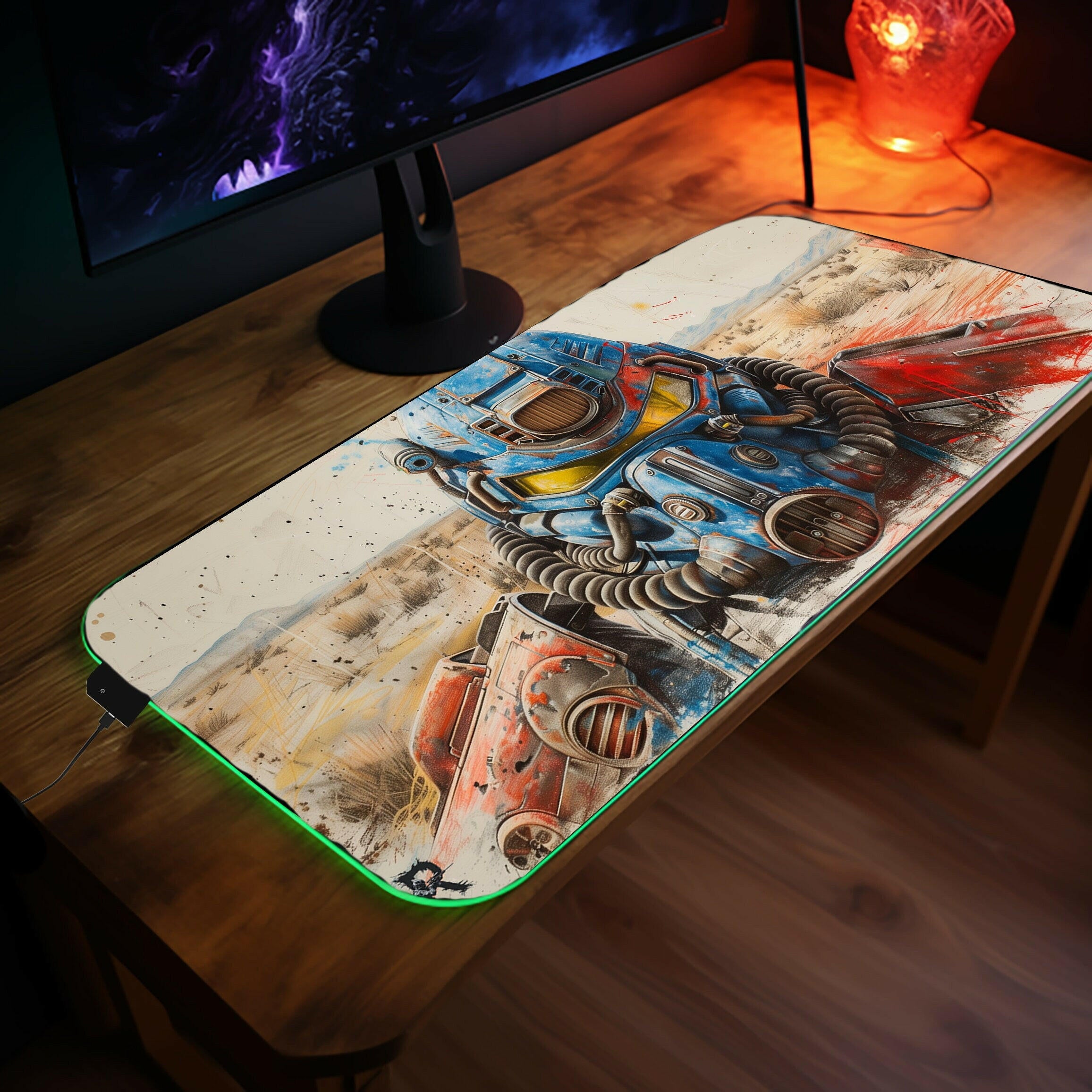 Prepare For The End - XL LED Gaming Desk Mat