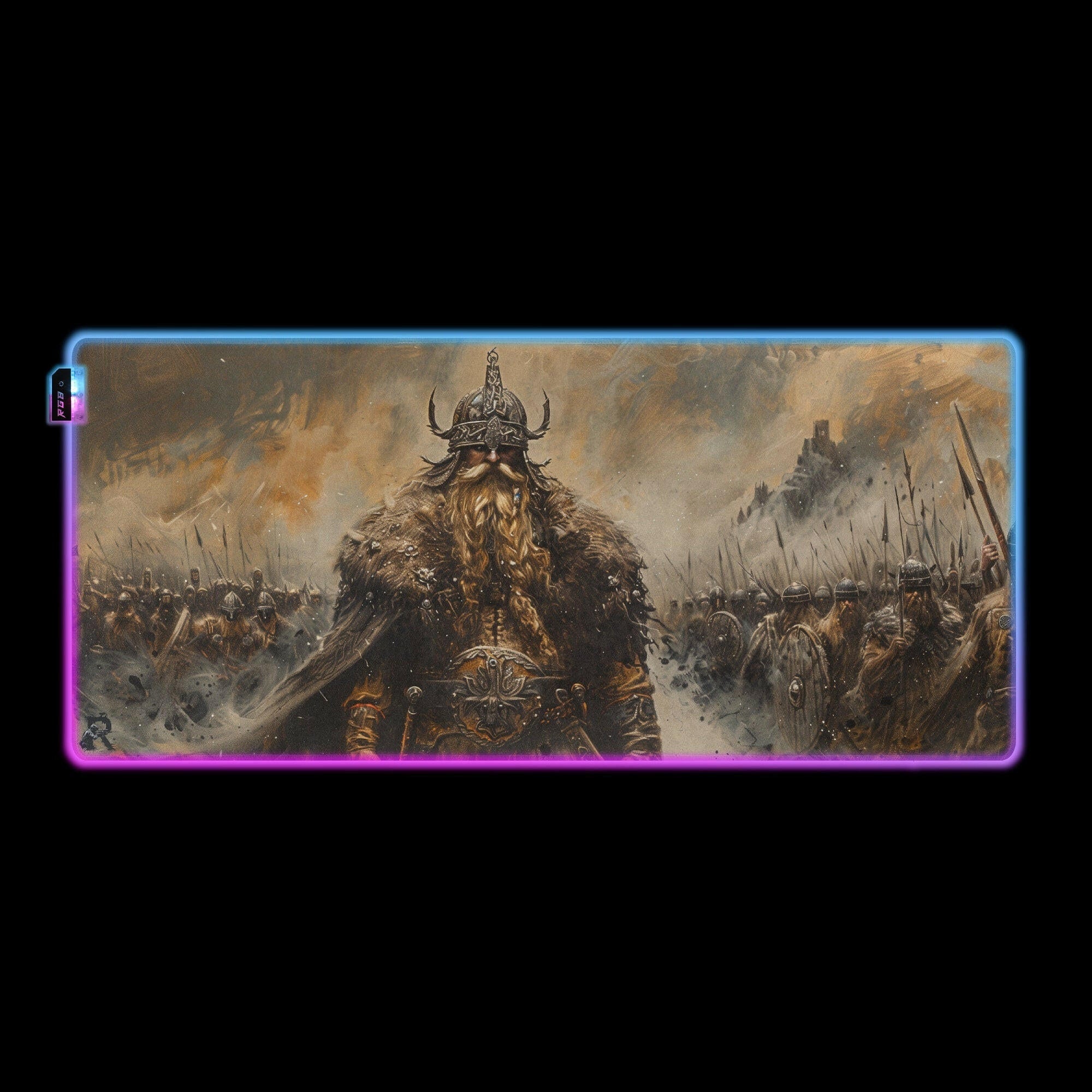 Warriors Fate 2 - LED Gaming Desk Mat