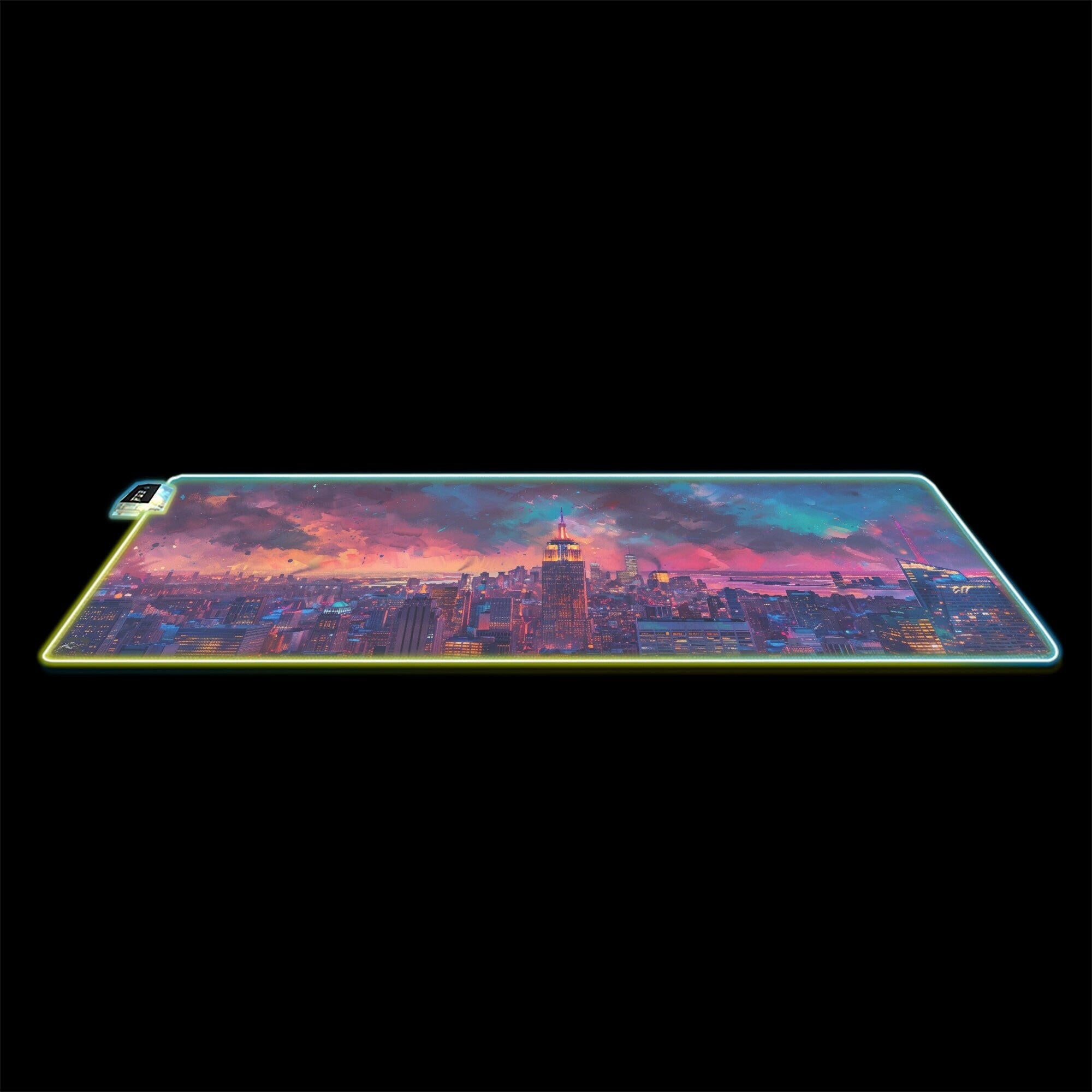 Paradise At Night 2 - LED Gaming Desk Mat