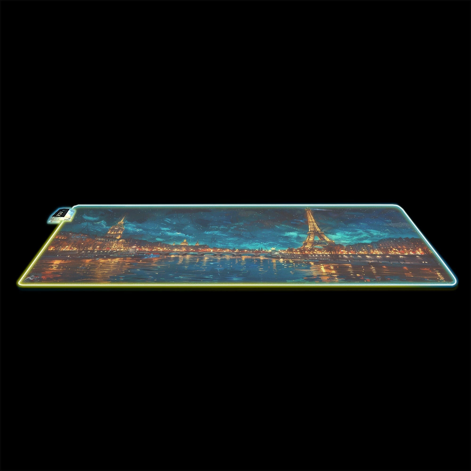 Paradise At Night 3 - LED Gaming Desk Mat