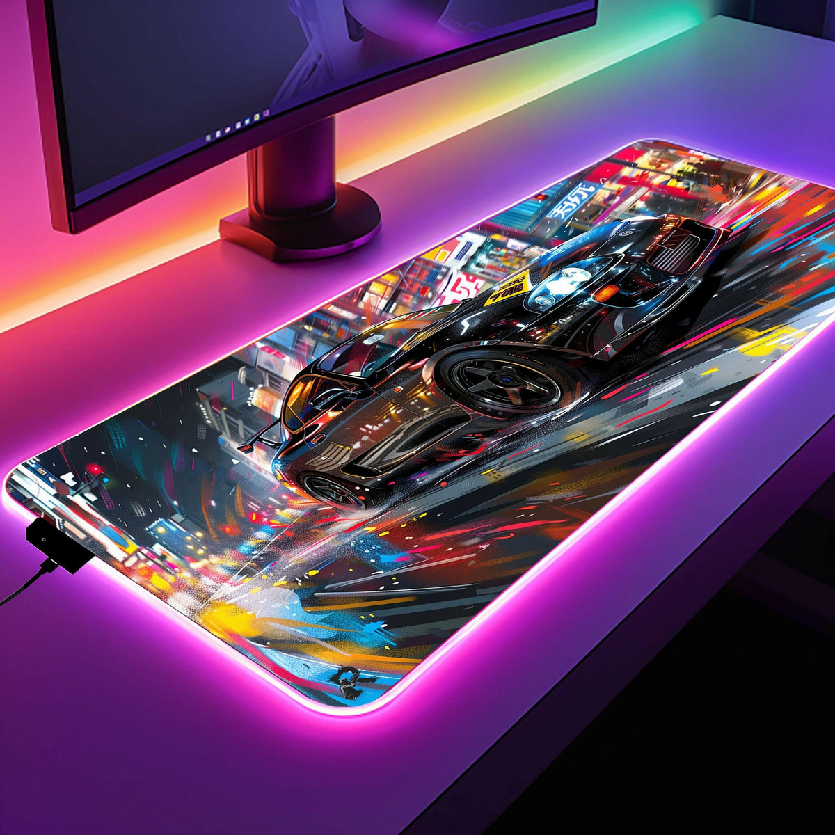 2JZ Euphoria - LED Gaming Desk Mat