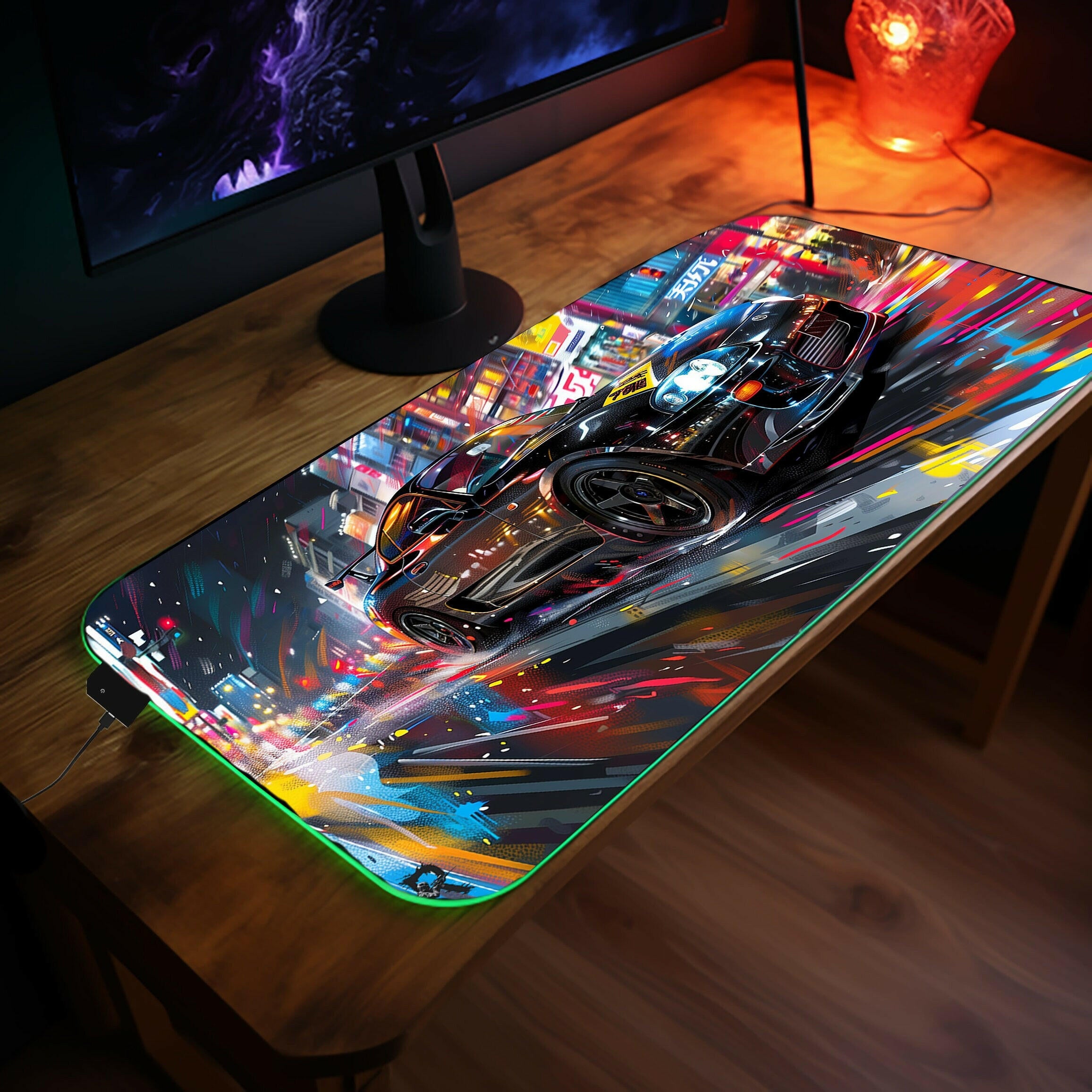 2JZ Euphoria - LED Gaming Desk Mat