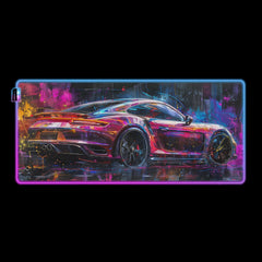 Neon Cruising - LED Gaming Desk Mat