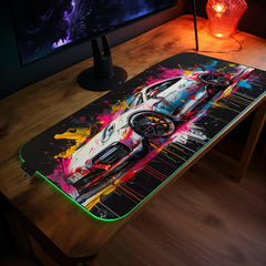 Power Eruption - LED Gaming Desk Mat