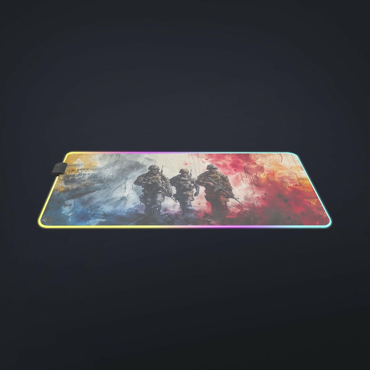 For Our Freedom - LED Gaming Desk Mat