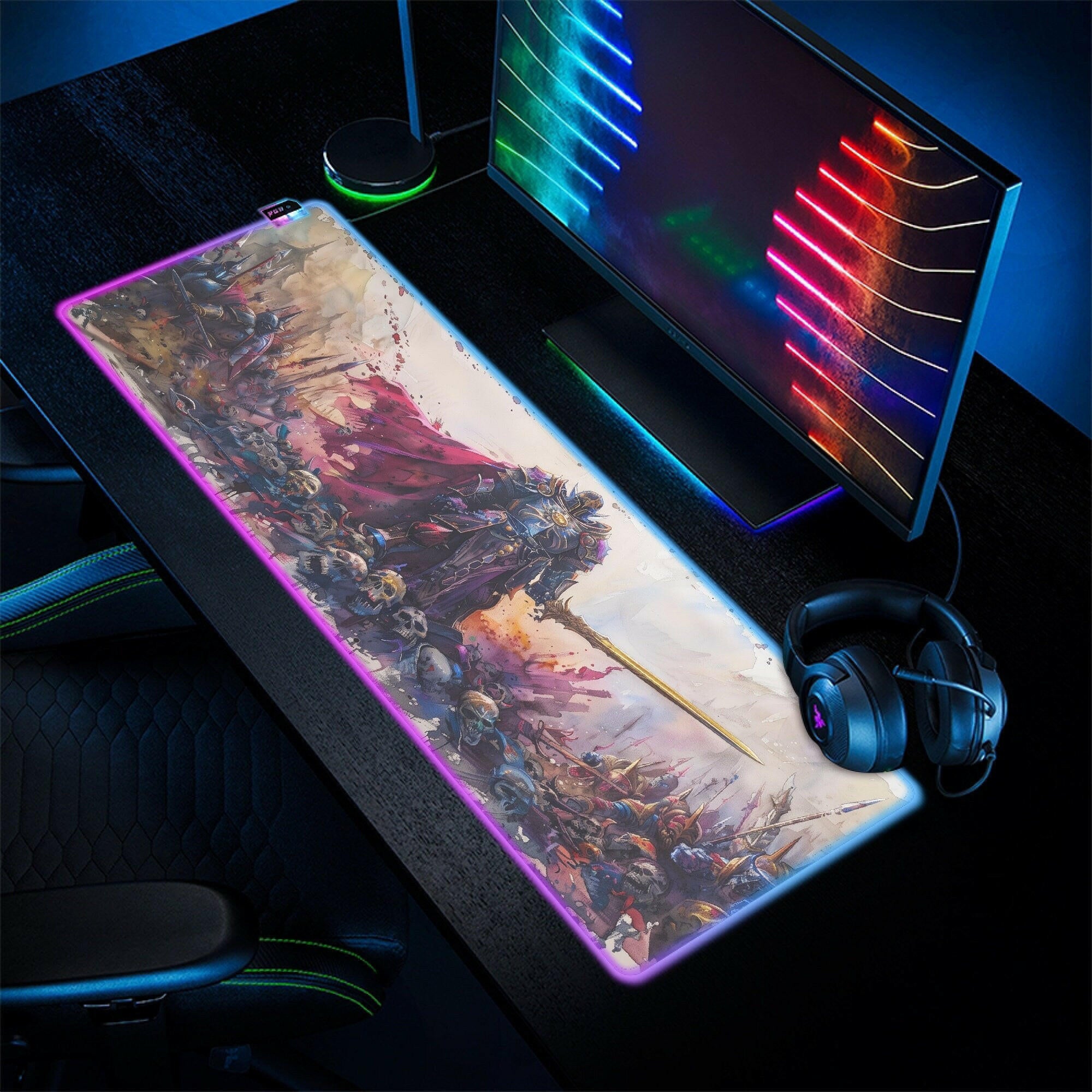 Paladin Prowess 2 - LED Gaming Desk Mat