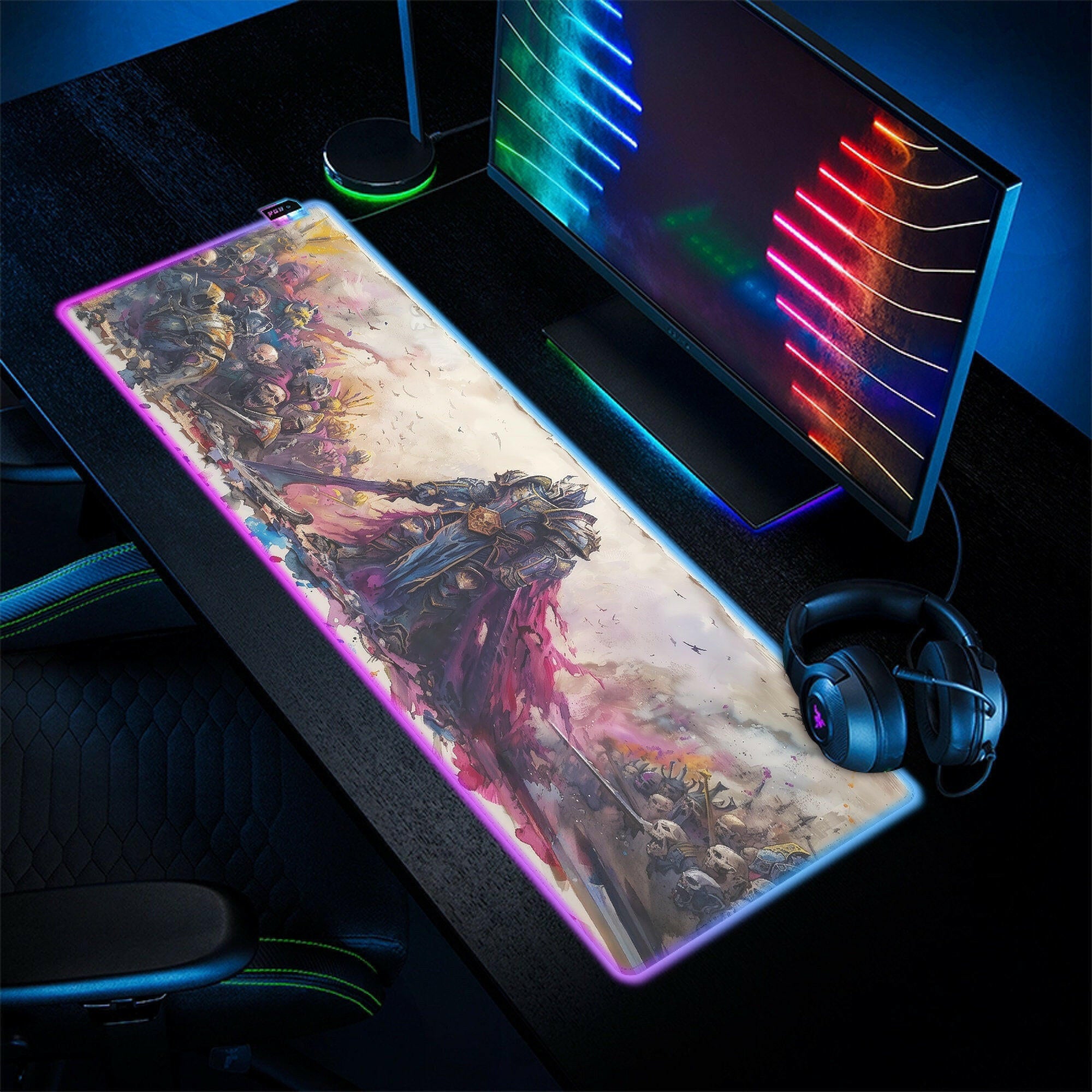 Paladin Prowess 3 - LED Gaming Desk Mat