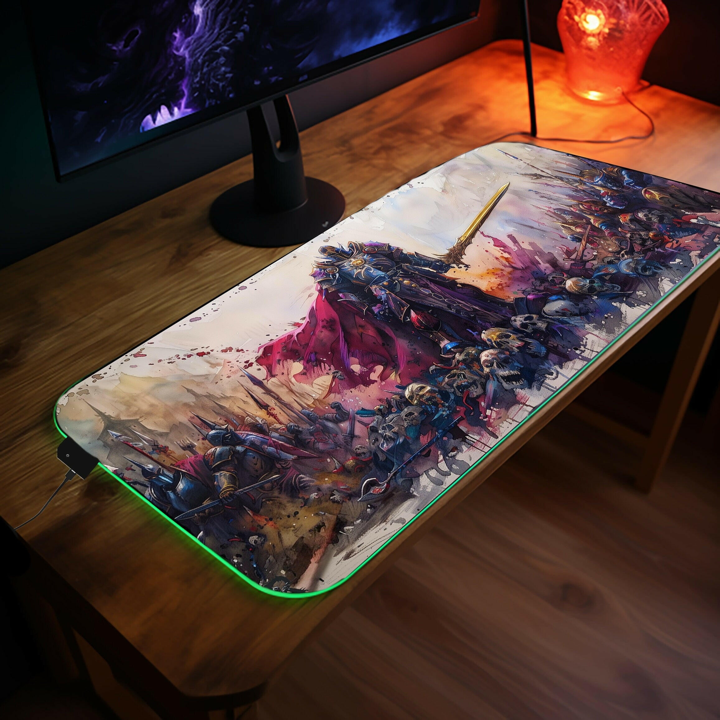 Paladin Prowess 2 - LED Gaming Desk Mat