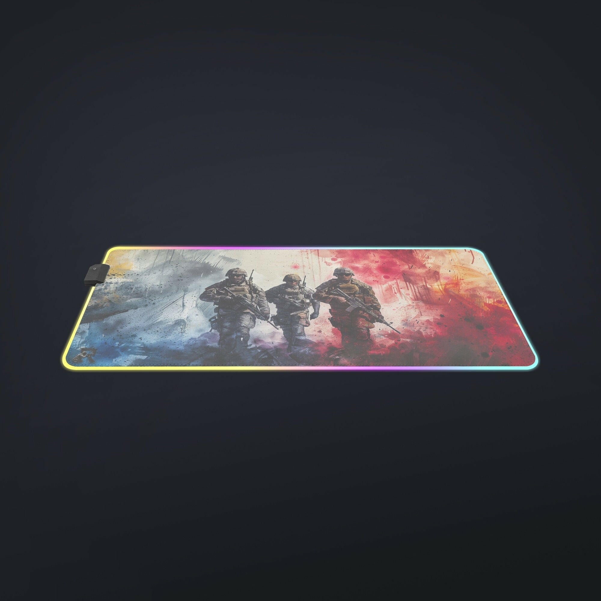 For Our Freedom - LED Gaming Desk Mat