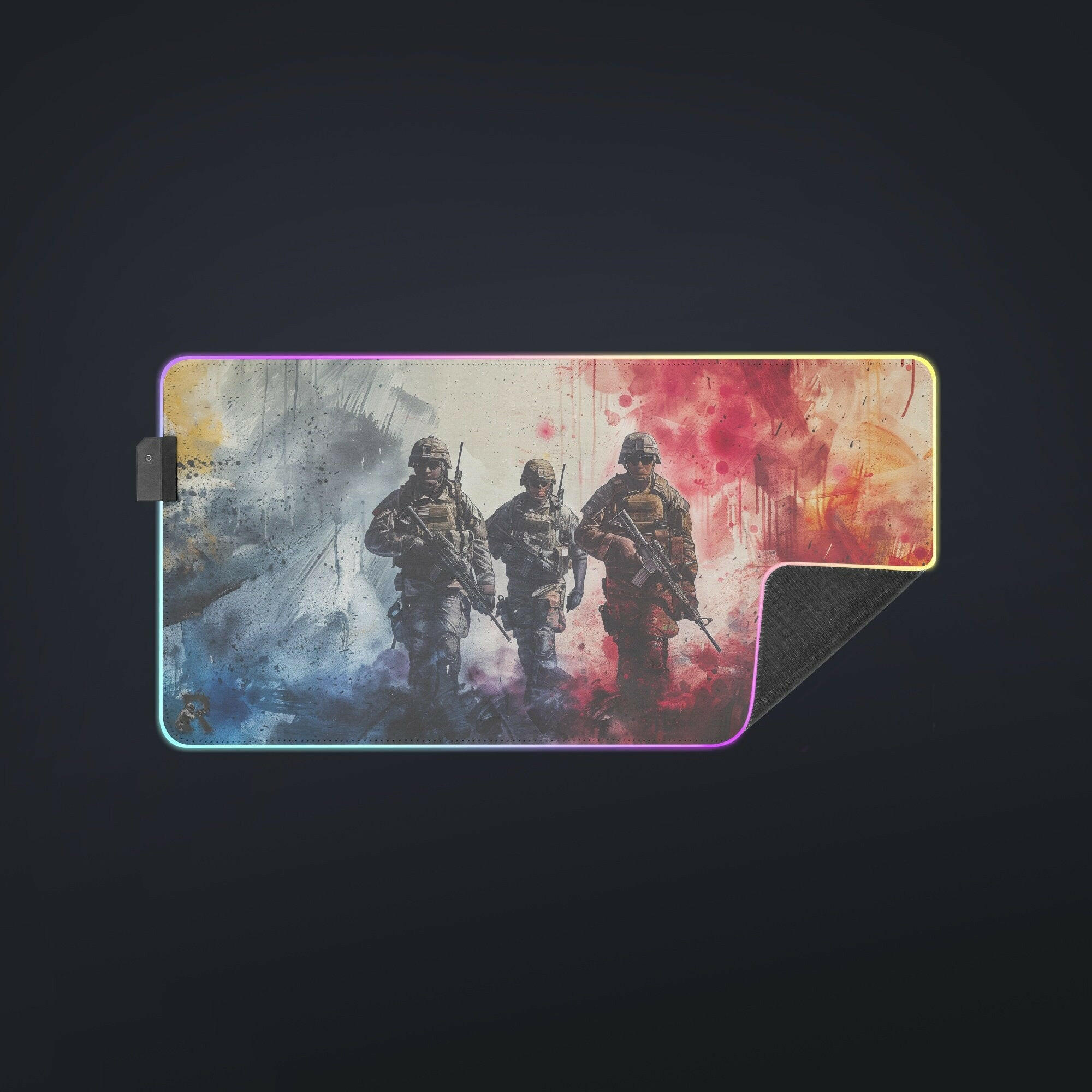 For Our Freedom - LED Gaming Desk Mat