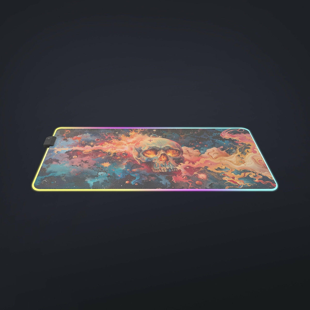 Skulltopia - LED Gaming Desk Mat