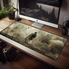 Last Man Standing Gaming Desk Mat - Soldier, Army, Explosion, Still, Military