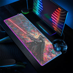 The Epic Saga - LED Gaming Desk Mat