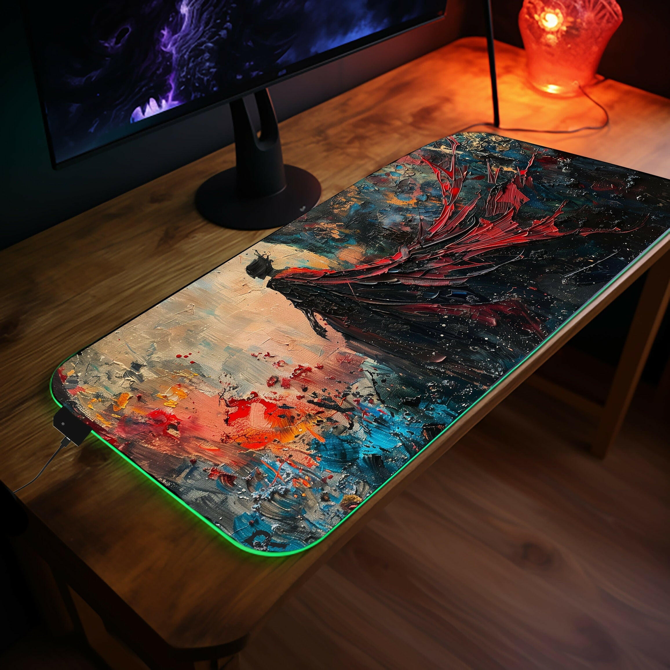 The Night Master 3 - LED Gaming Desk Mat