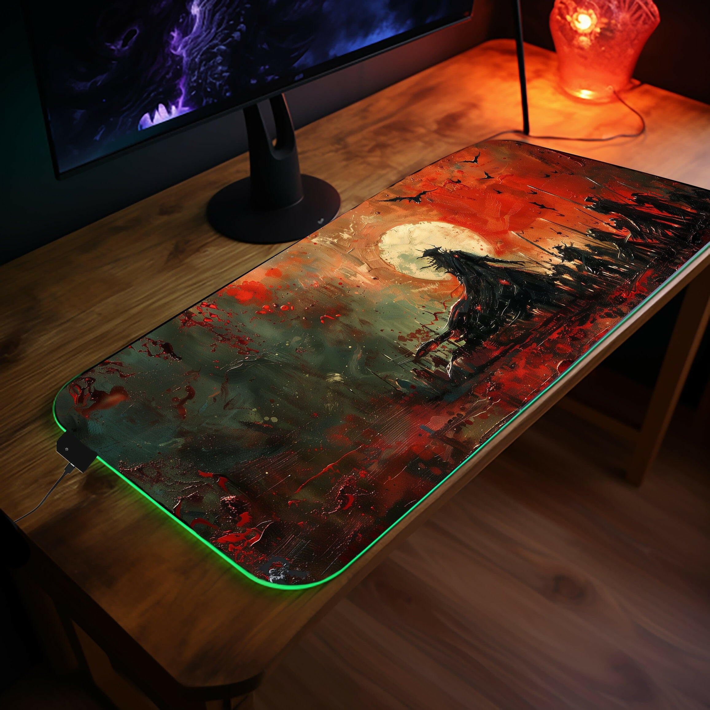 The Night Master 2 - LED Gaming Desk Mat