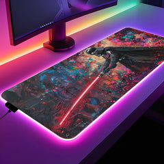 The Epic Saga - LED Gaming Desk Mat