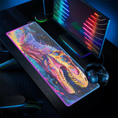 Rainbow Roar - LED Gaming Desk Mat