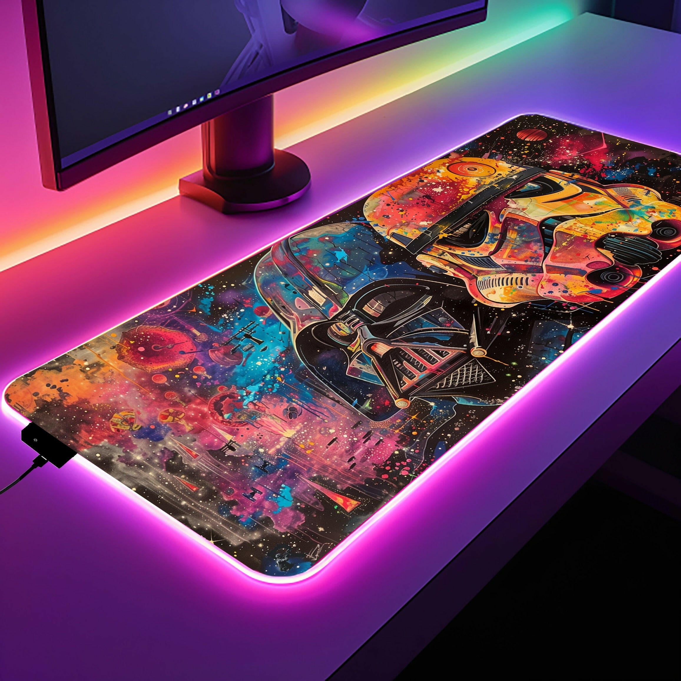 Forces Awaken 2 - LED Gaming Desk Mat