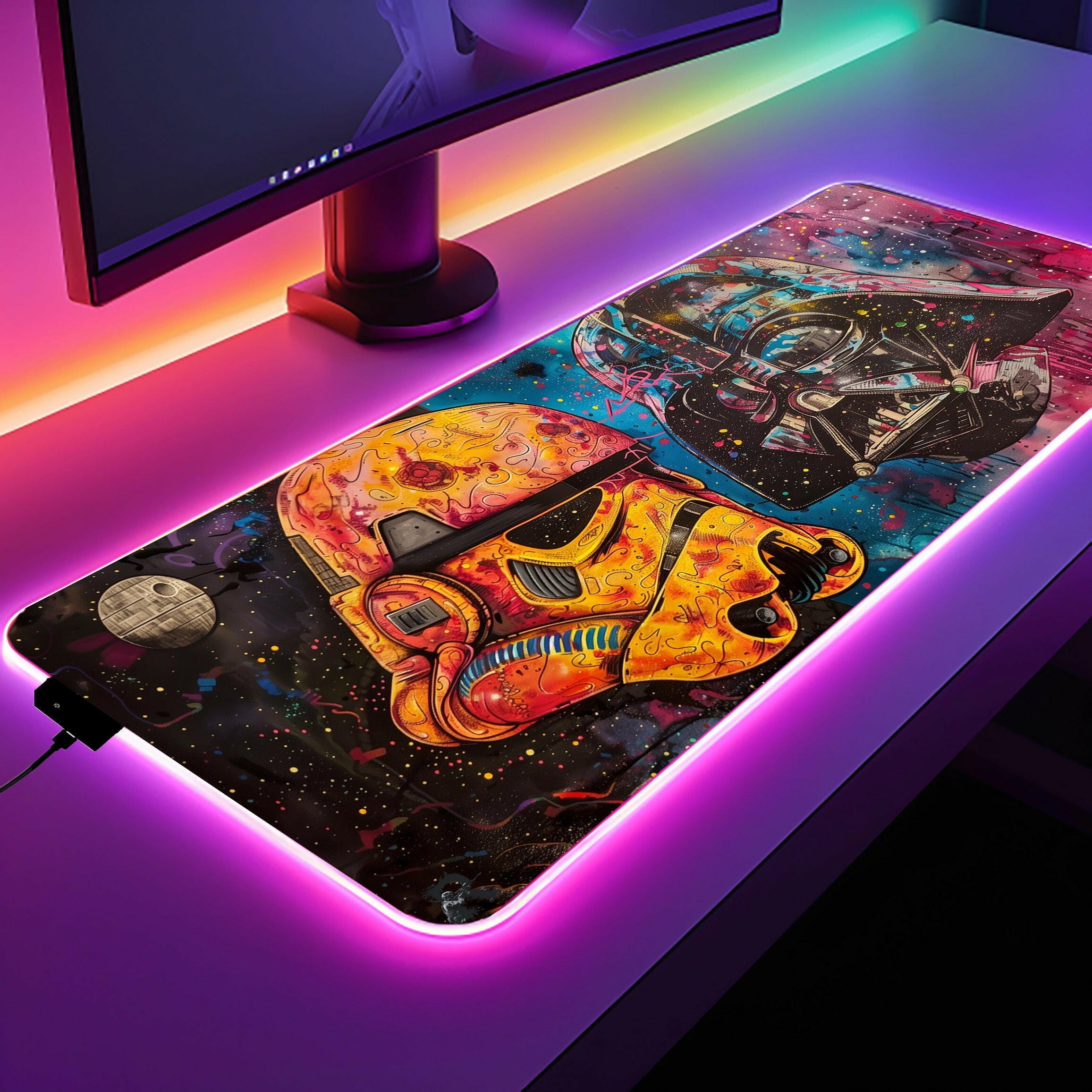 Forces Awaken - LED Gaming Desk Mat