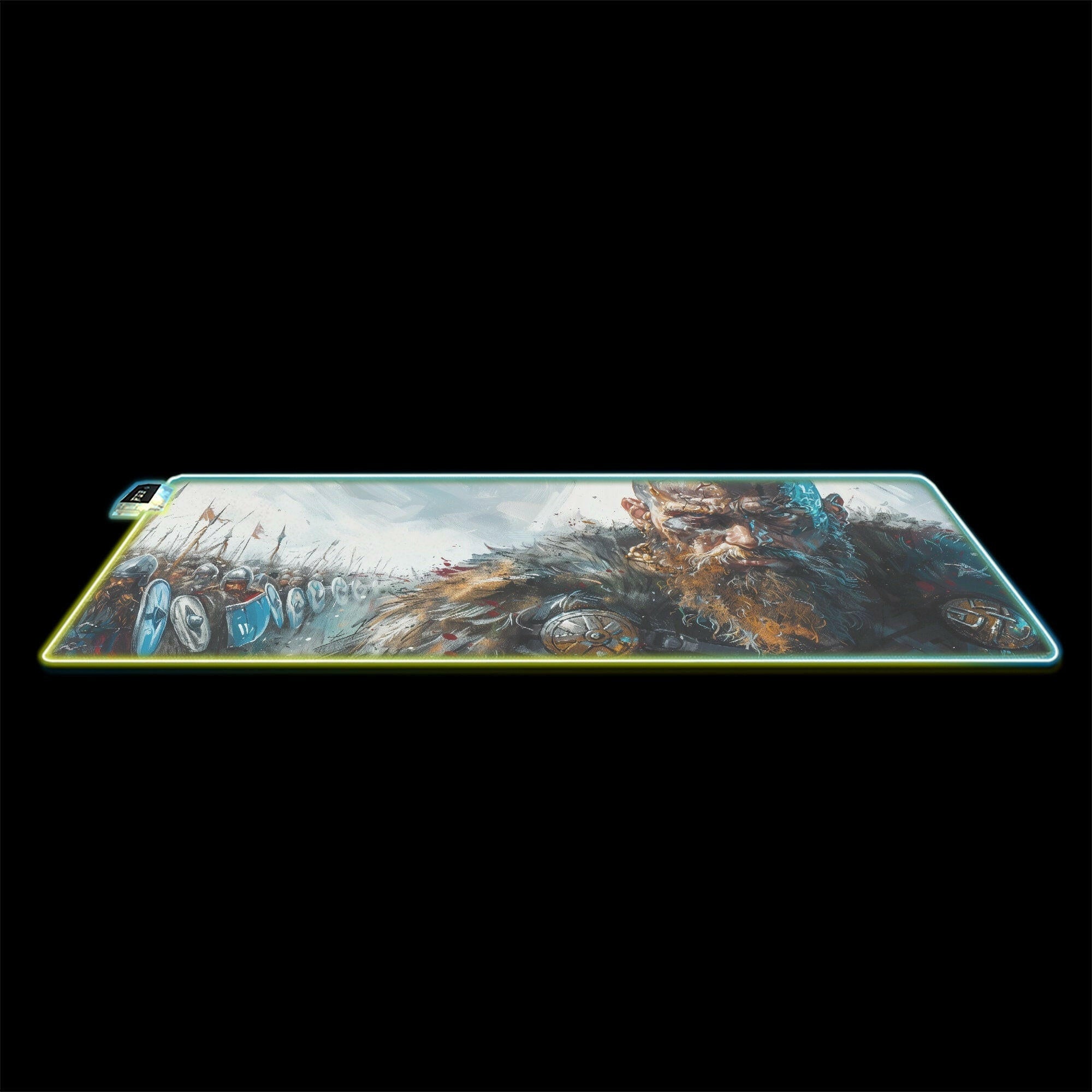 Warriors Fate - LED Gaming Desk Mat