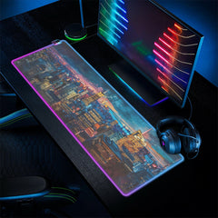 Paradise At Night - LED Gaming Desk Mat