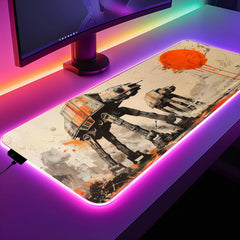 Mechanical Behemoths - LED Gaming Desk Mat