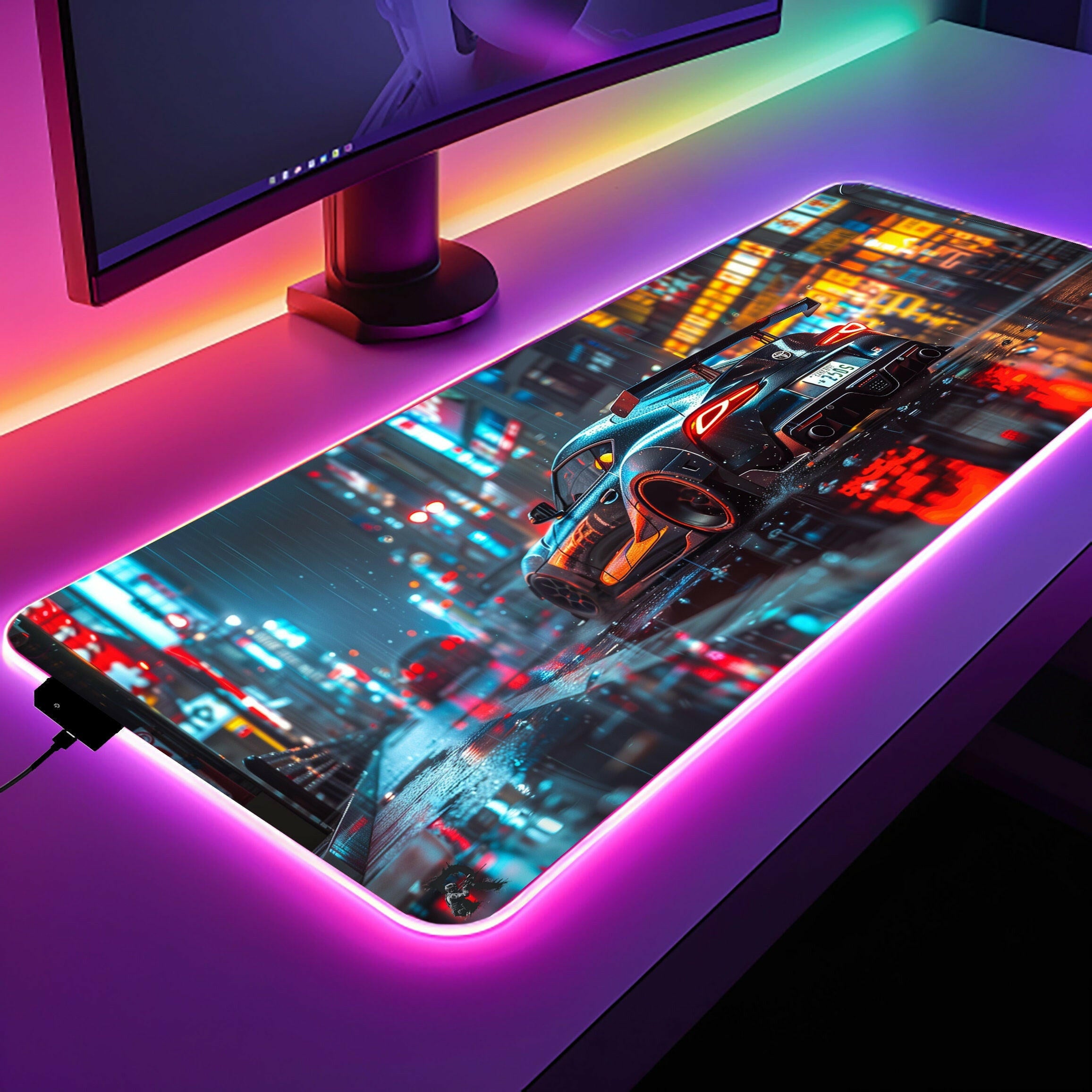 JDM Next Gen - LED Gaming Desk Mat