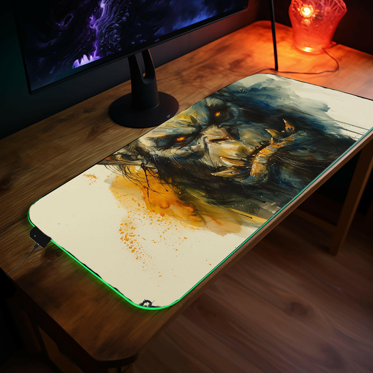 For The Horde - LED Gaming Desk Mat