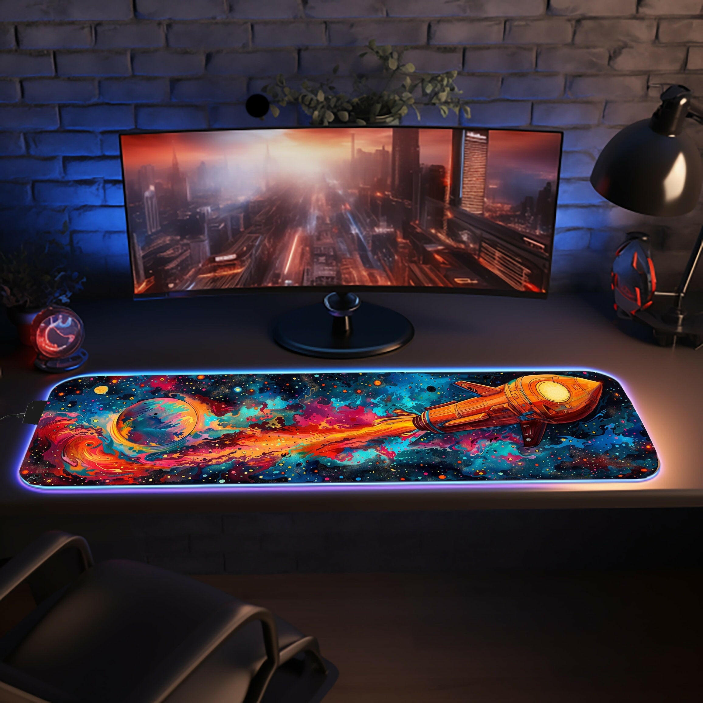 A Space Odyssey 2 Gaming Desk Mat