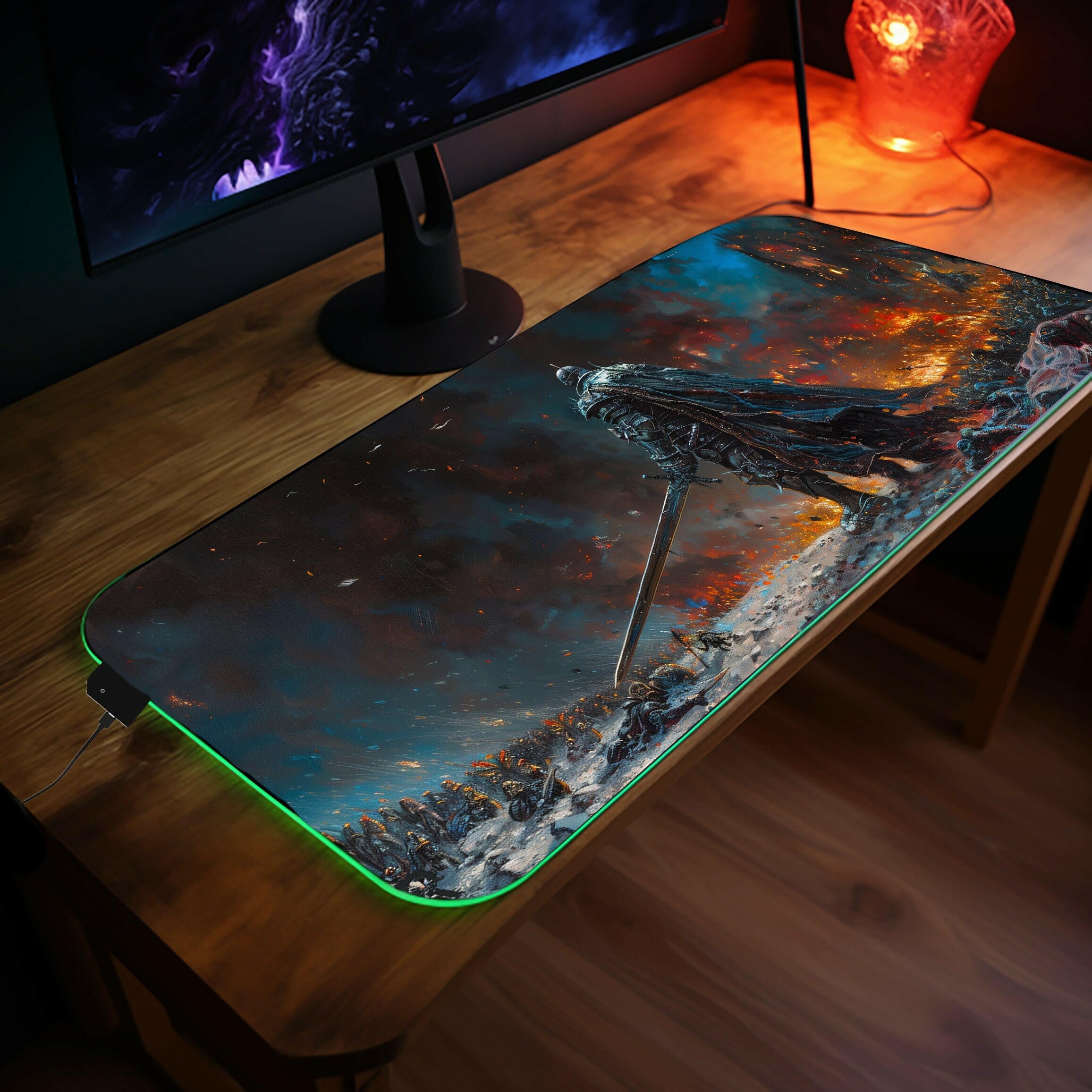 Into Hell - LED Gaming Desk Mat