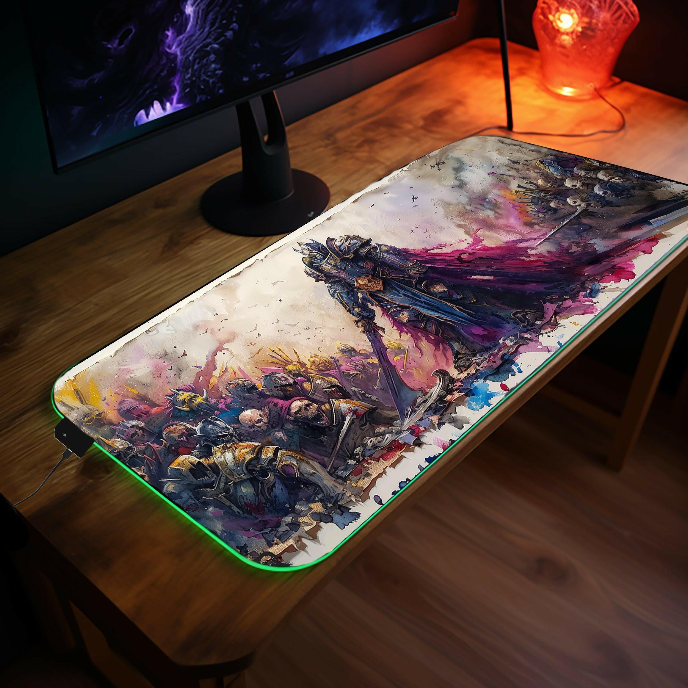 Paladin Prowess 3 - LED Gaming Desk Mat