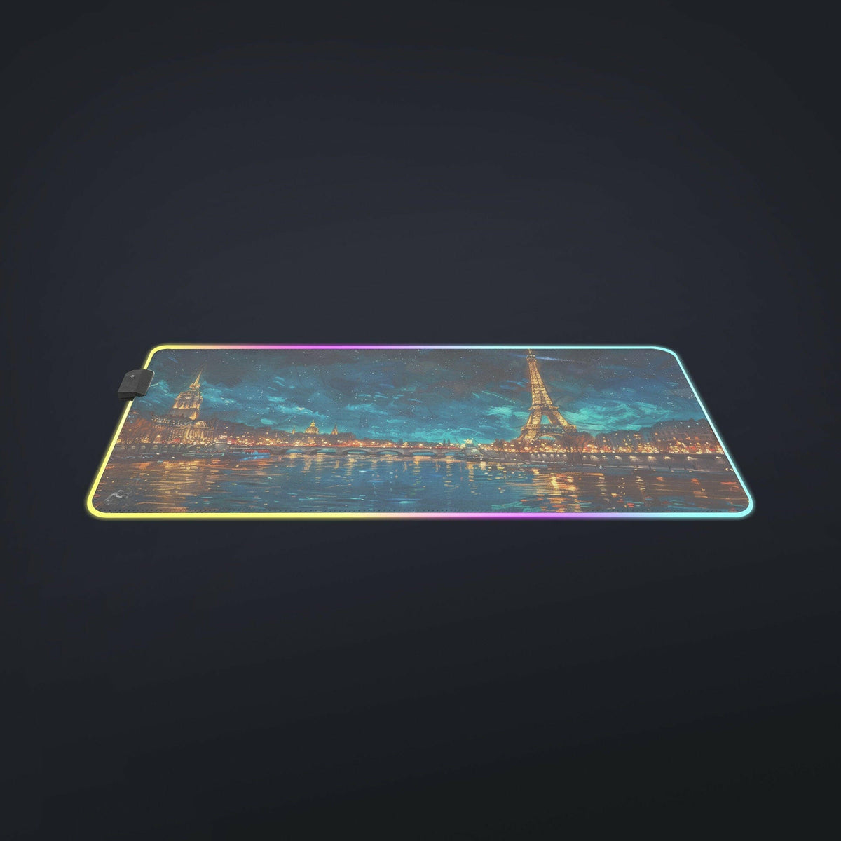 Paradise At Night 3 - LED Gaming Desk Mat