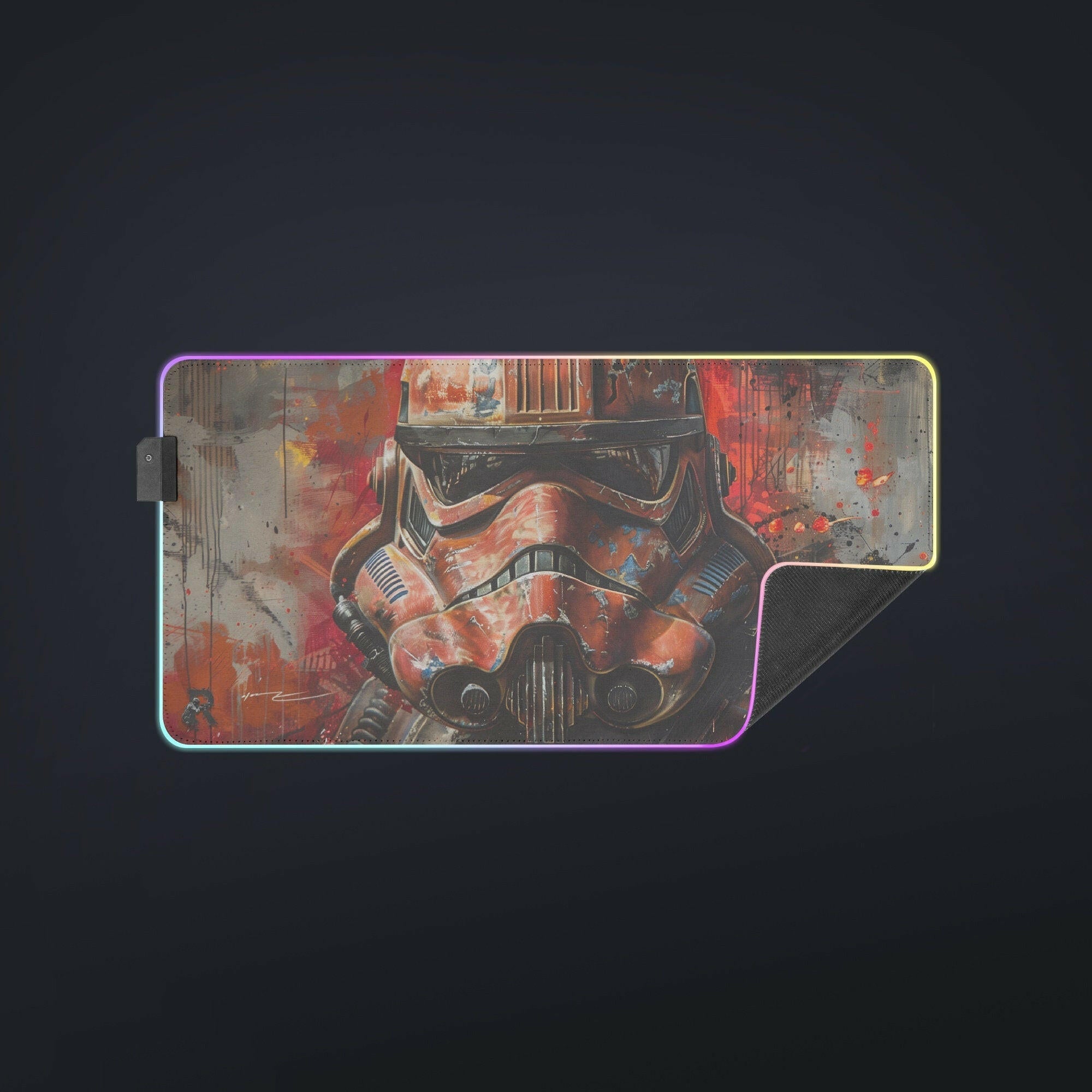 For The Dark Side 2 - LED Gaming Desk Mat