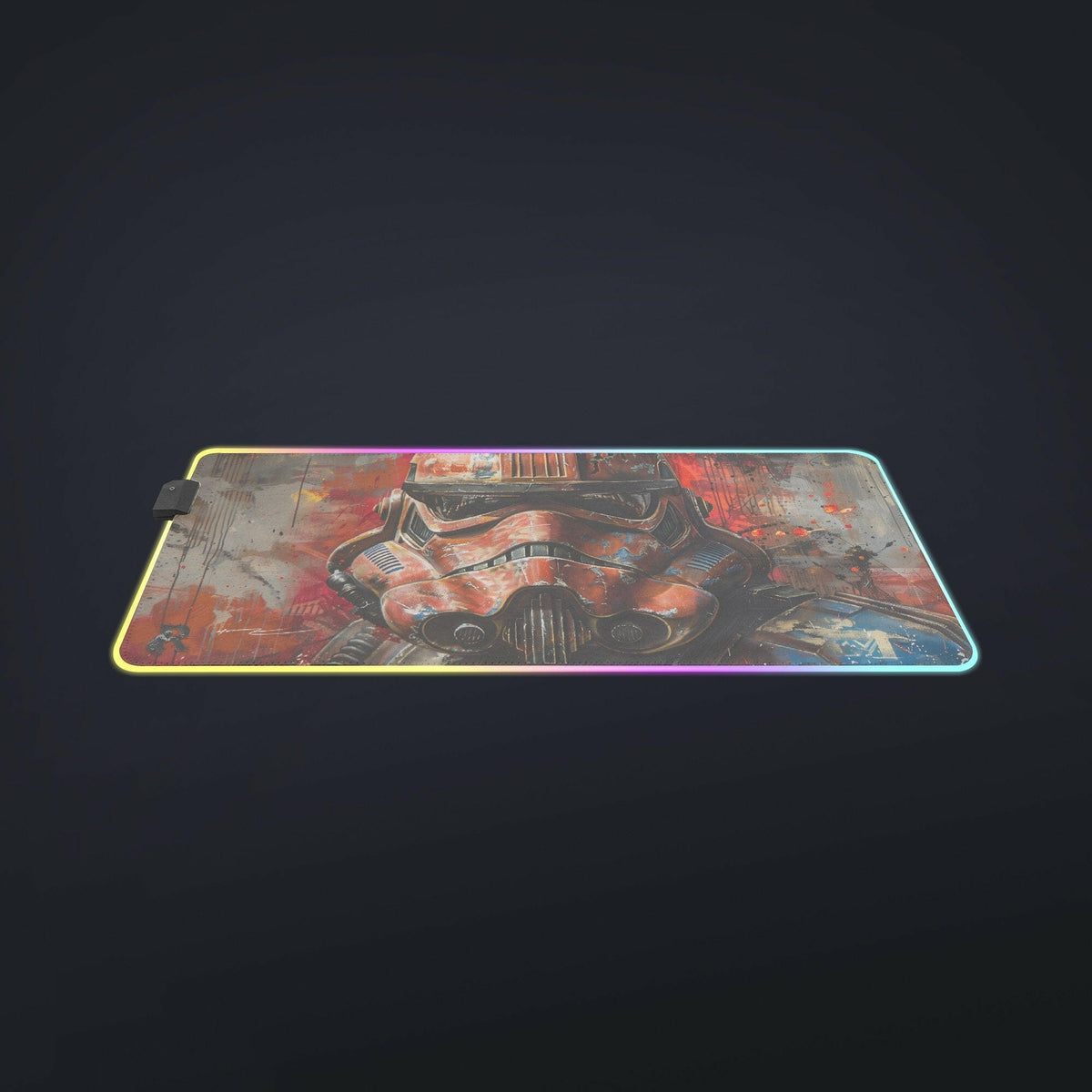 For The Dark Side 2 - LED Gaming Desk Mat