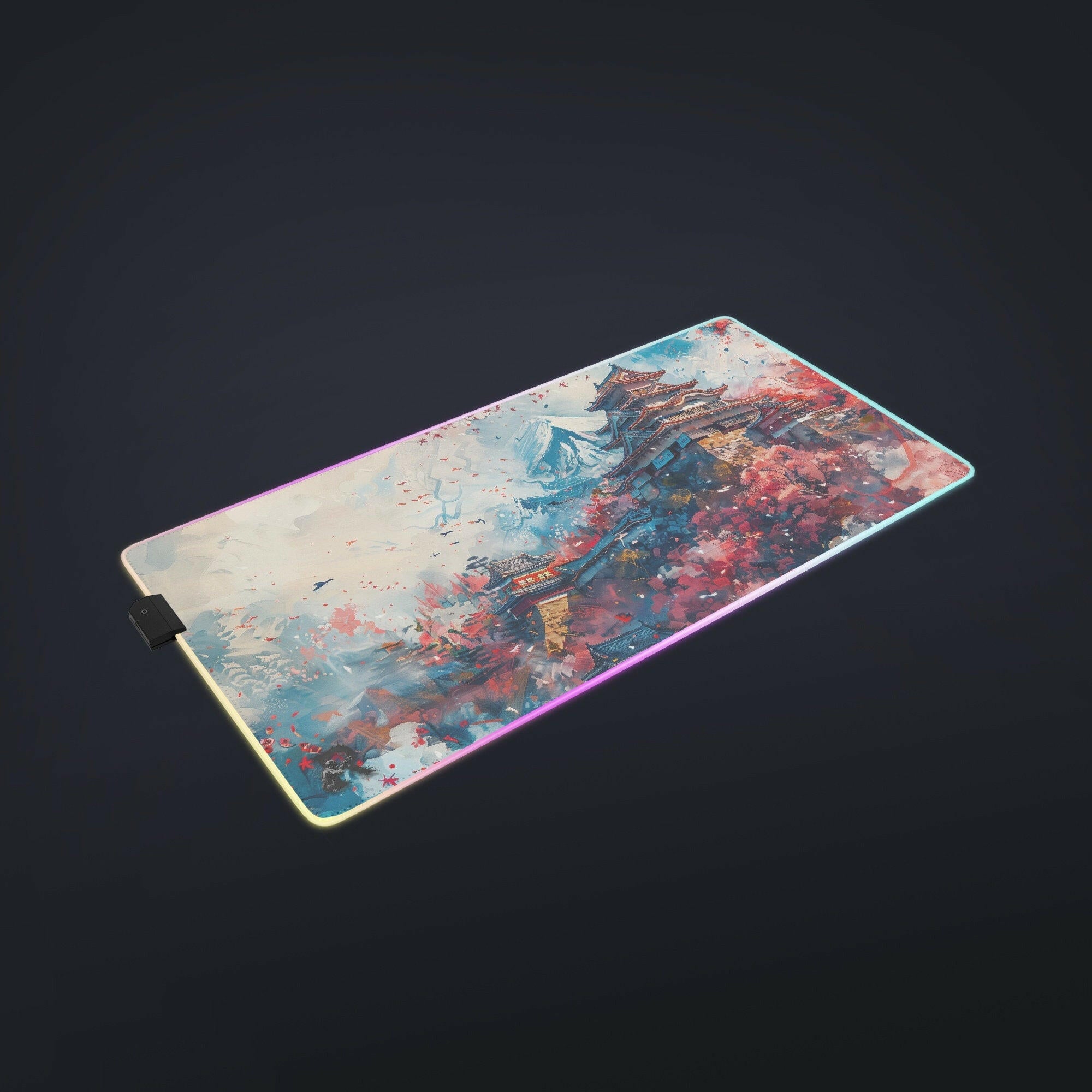 Oriental Beauty - LED Gaming Desk Mat