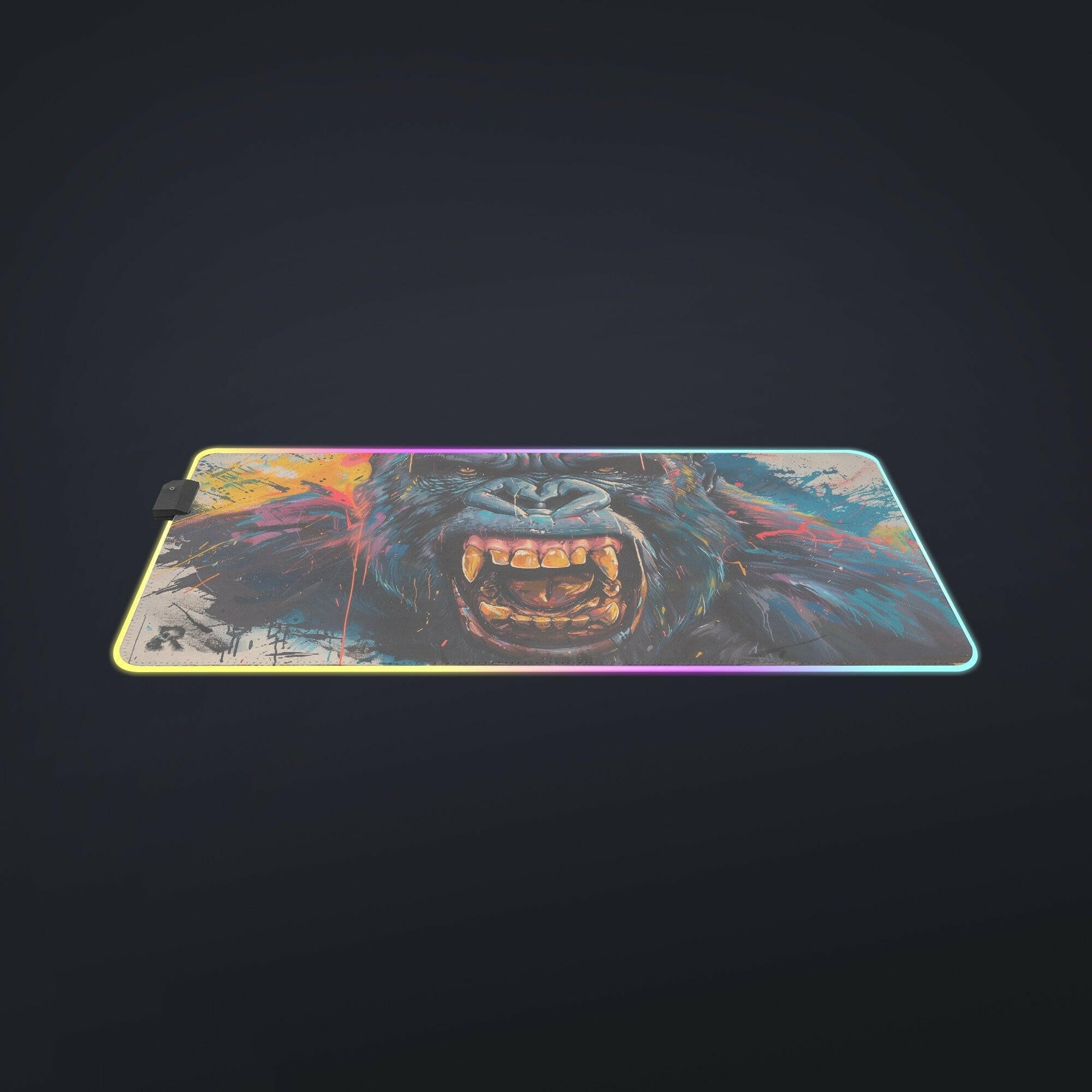 King Of The Apes - LED Gaming Desk Mat