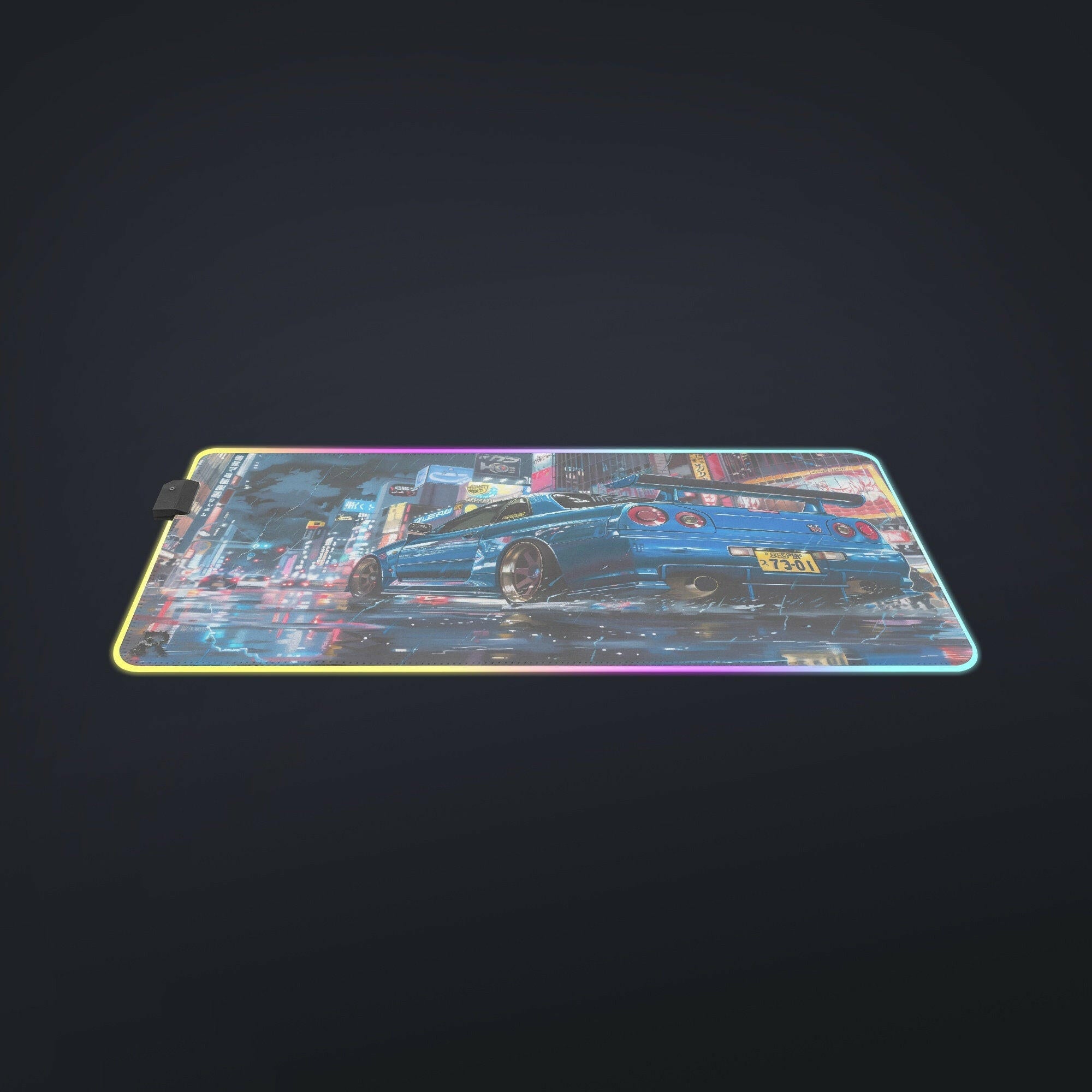 Godzilla R34 GTR 2 - LED Gaming Desk Mat